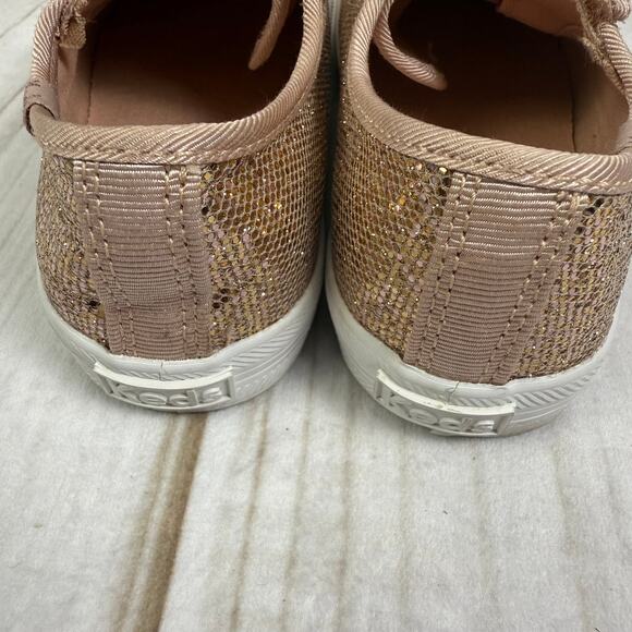 Kids Keds Glitter Kickstart Jr. Sparkle Rose Gold Sneakers Shoes Size 10C - Picture 5 of 6